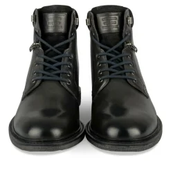 Bottines Rangers NOIR Homme CUIR Motif Uni Lacets