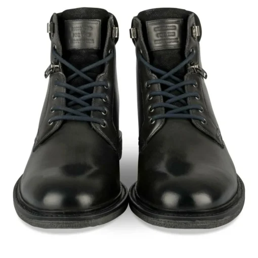 Bottines Rangers NOIR Homme CUIR Motif Uni Lacets