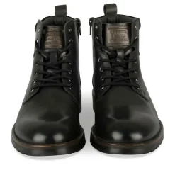 Bottines Rangers NOIR Homme CUIR Motif Uni Lacets