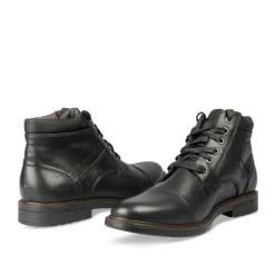 Bottines Rangers NOIR Homme Motif Uni Lacets