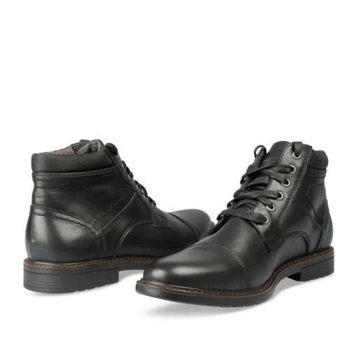 Bottines Rangers NOIR Homme Motif Uni Lacets