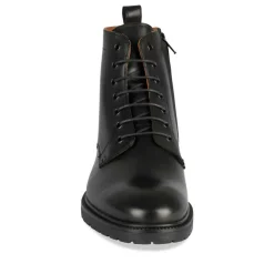 Bottines Rangers NOIR Homme CUIR Motif Uni Lacets