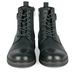 Bottines Rangers NOIR Homme Motif Uni Lacets
