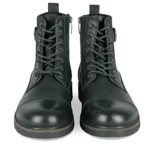 Bottines Rangers NOIR Homme Motif Uni Lacets
