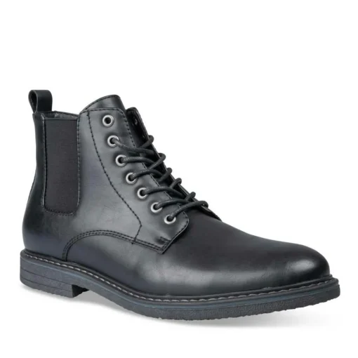 Bottines Rangers NOIR Homme Motif Uni Lacets