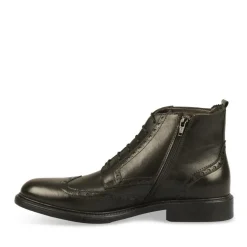 Bottines Rangers NOIR Homme CUIR Lacets