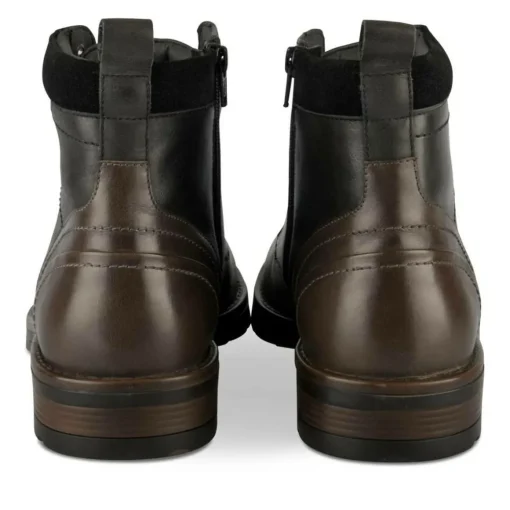 Bottines Rangers NOIR Homme CUIR Motif Uni Lacets