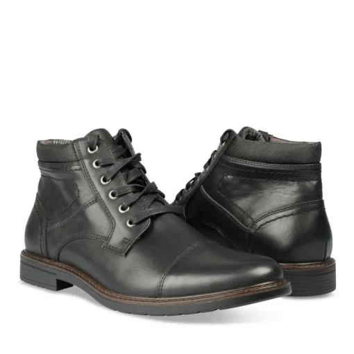 Bottines Rangers NOIR Homme Motif Uni Lacets