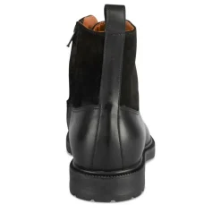 Bottines Rangers NOIR Homme CUIR Motif Uni Lacets