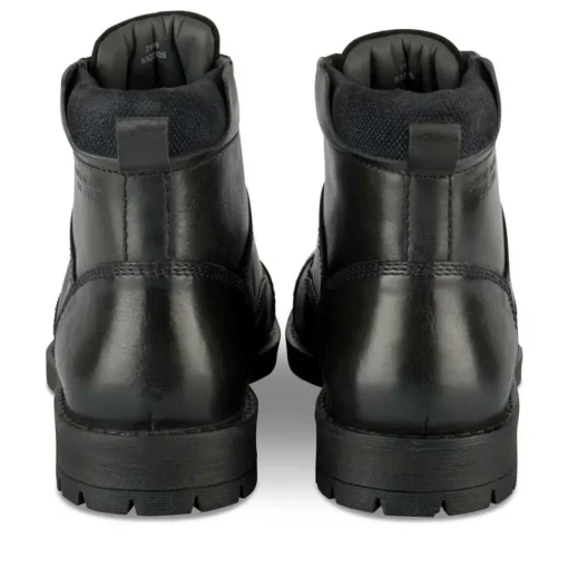 Bottines Rangers NOIR Homme CUIR Motif Uni Lacets