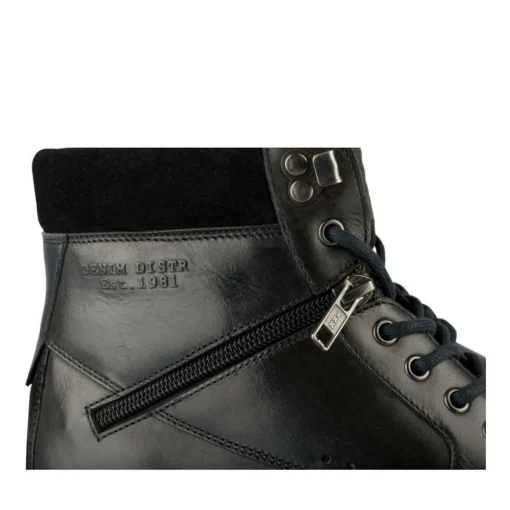 Bottines Rangers NOIR Homme CUIR Motif Uni Lacets