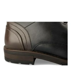 Bottines Rangers NOIR Homme CUIR Motif Uni Lacets