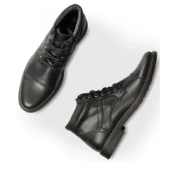 Bottines Rangers NOIR Homme Motif Uni Lacets