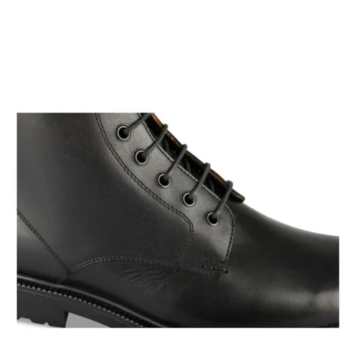 Bottines Rangers NOIR Homme CUIR Motif Uni Lacets