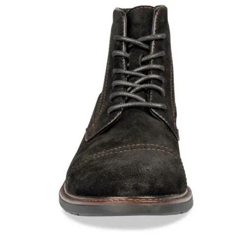 Bottines Rangers NOIR Homme CUIR Motif Uni Lacets