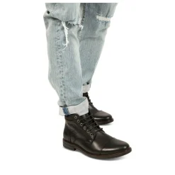 Bottines Rangers NOIR Homme Motif Uni Lacets