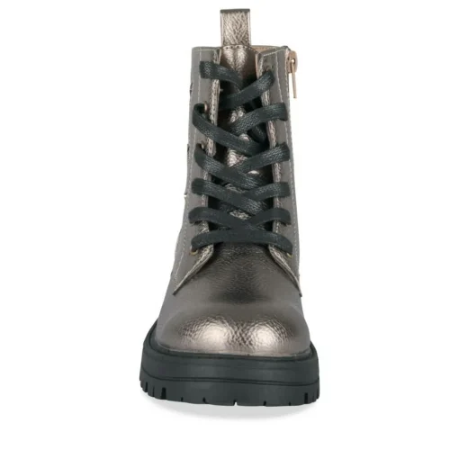 Bottines Rangers PEWTER Fille Motif Iridescent Lacets