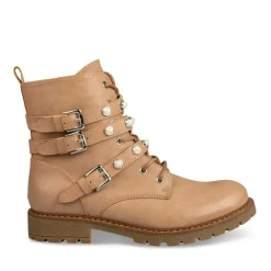Bottines Rangers ROSE Fille Motif Uni Lacets