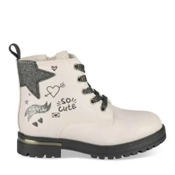 Bottines Rangers ROSE Fille Motif Paillettes Lacets