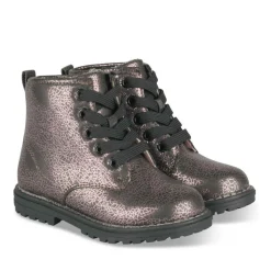 Bottines Rangers ROSE Fille Motif Etoiles Lacets