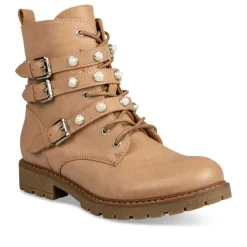 Bottines Rangers ROSE Fille Motif Uni Lacets