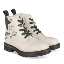 Bottines Rangers ROSE Fille Motif Paillettes Lacets