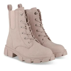 Bottines Rangers ROSE Fille Motif Uni Lacets