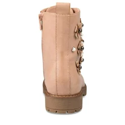 Bottines Rangers ROSE Fille Motif Uni Lacets