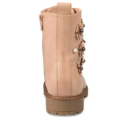 Bottines Rangers ROSE Fille Motif Uni Lacets