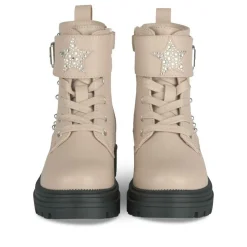 Bottines Rangers ROSE Fille Motif Clouté Lacets