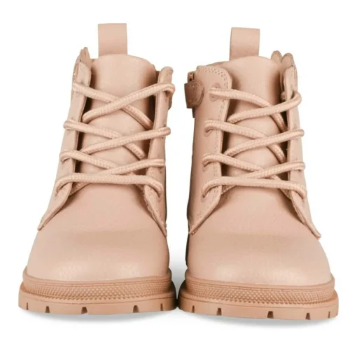Bottines Rangers ROSE Fille Motif Coeurs Lacets