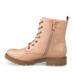 Bottines Rangers ROSE Fille Motif Uni Lacets