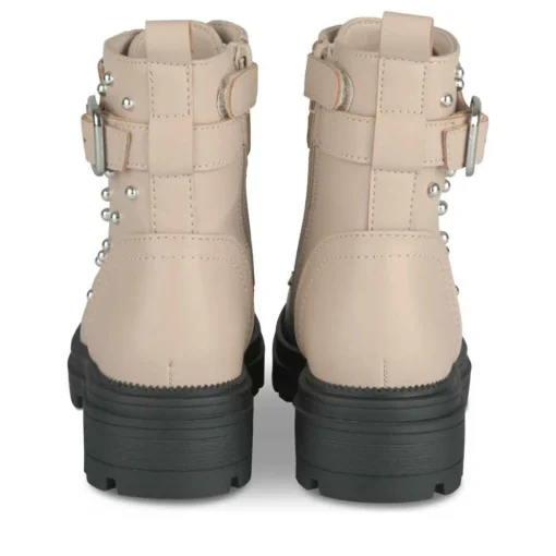 Bottines Rangers ROSE Fille Motif Clouté Lacets