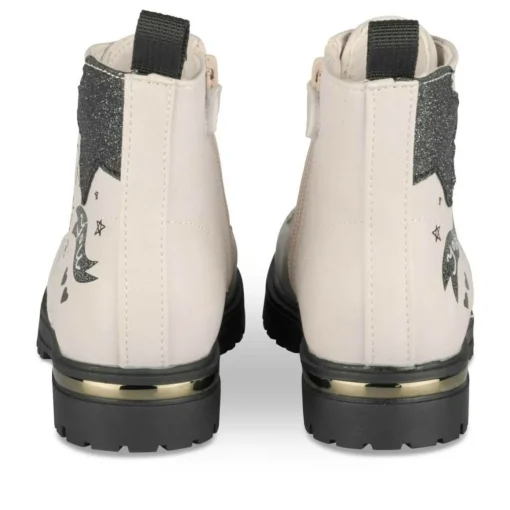 Bottines Rangers ROSE Fille Motif Paillettes Lacets