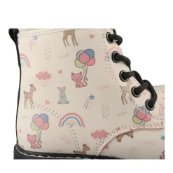 Bottines Rangers ROSE Fille Motif Animal Lacets