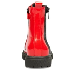 Bottines Rangers ROUGE Fille Lacets