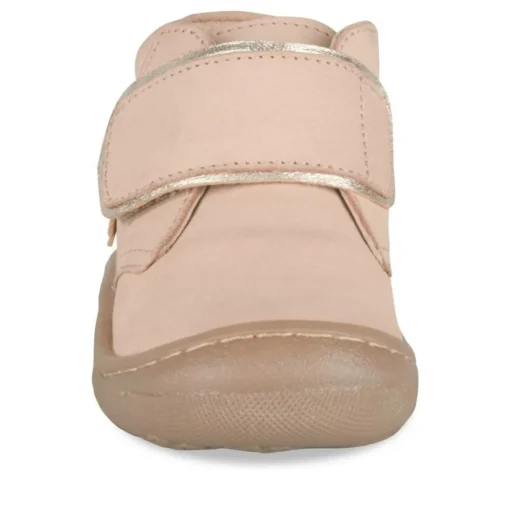 Bottines ROSE Fille CUIR Motif Fleuri Scratch
