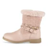 Bottines ROSE Fille Motif Uni Fermeture éclair