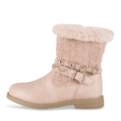 Bottines ROSE Fille Motif Uni Fermeture éclair