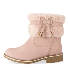 Bottines ROSE Fille Motif Uni Fermeture éclair