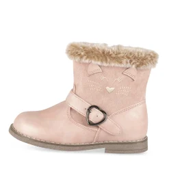 Bottines ROSE Fille Motif Paillettes Fermeture éclair