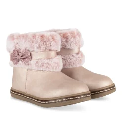 Bottines ROSE Fille Motif Uni Fermeture éclair