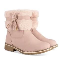 Bottines ROSE Fille Motif Uni Fermeture éclair