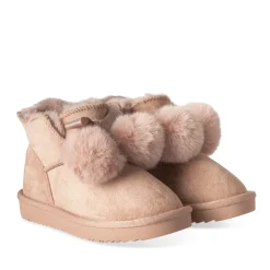 Bottines ROSE Fille Motif Fausse Fourrure A Enfiler