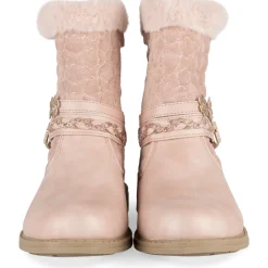 Bottines ROSE Fille Motif Uni Fermeture éclair