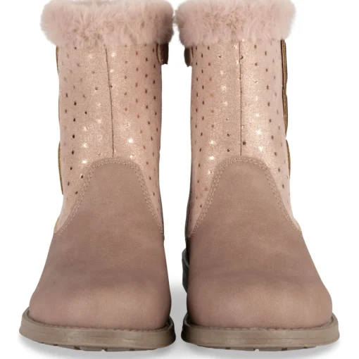 Bottines ROSE Fille Motif A Pois Fermeture éclair