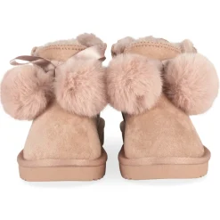 Bottines ROSE Fille Motif Fausse Fourrure A Enfiler