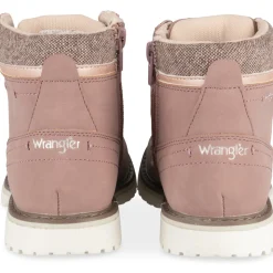 Bottines ROSE Fille Motif Uni Lacets