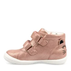 Bottines ROSE Fille Motif Uni Scratch