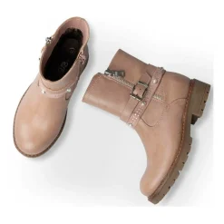 Bottines ROSE Fille Motif Uni Fermeture éclair